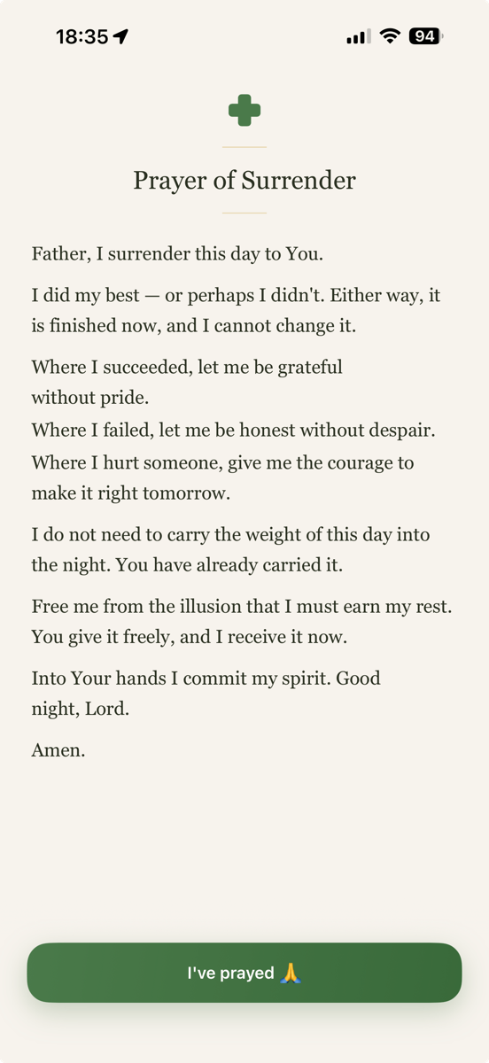 Guided prayer flow screen